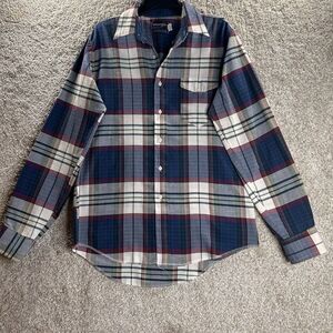 Vintage Wrangler Cowboy Cut Button Down Shirt Men's Size‎ 16.5x36 Xlong Tails